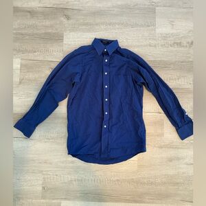 Chaps small royal blue button down dress shirt